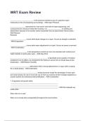 WRT Exam Review NEWEST 2026&sol;2027 ACTUAL EXAM COMPLETE QUESTIONS AND CORRECT DETAILED ANSWERS &lpar;VERIFIED ANSWERS&rpar; &vert;ALREADY GRADED A&plus;&vert;&vert;BRAND NEW&excl;&excl;
