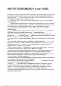 WATER RESTORATION exam IICRC NEWEST 2026&sol;2027 ACTUAL EXAM COMPLETE QUESTIONS AND CORRECT DETAILED ANSWERS &lpar;VERIFIED ANSWERS&rpar; &vert;ALREADY GRADED A&plus;&vert;&vert;BRAND NEW&excl;&excl;
