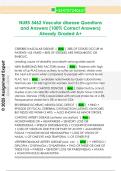 NURS 5462 Vascular disease Questions  and Answers &lpar;100&percnt; Correct Answers&rpar;  Already Graded A&plus;