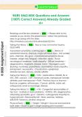 NURS 5462 MSK Questions and Answers  &lpar;100&percnt; Correct Answers&rpar; Already Graded  A&plus;