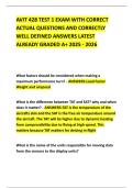 AVIT 428 TEST 1 EXAM WITH CORRECT ACTUAL QUESTIONS AND CORRECTLY WELL DEFINED ANSWERS LATEST ALREADY GRADED A&plus; 2025 - 2026