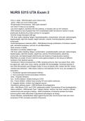 NURS 5315 UTA Exam 2 NEWEST 2026&sol;2027 ACTUAL EXAM COMPLETE QUESTIONS AND CORRECT DETAILED ANSWERS &lpar;VERIFIED ANSWERS&rpar; &vert;ALREADY GRADED A&plus;&vert;&vert;BRAND NEW&excl;&excl;