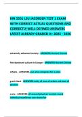 KIN 2501 LSU JACOBSEN TEST 1 EXAM WITH CORRECT ACTUAL QUESTIONS AND CORRECTLY WELL DEFINED ANSWERS LATEST ALREADY GRADED A&plus; 2025 - 2026