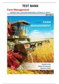 Farm Management Test Bank 10th Edition | Kay, Edwards & Duffy