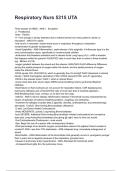 Respiratory Nurs 5315 UTA NEWEST 2026&sol;2027 ACTUAL EXAM COMPLETE QUESTIONS AND CORRECT DETAILED ANSWERS &lpar;VERIFIED ANSWERS&rpar; &vert;ALREADY GRADED A&plus;&vert;&vert;BRAND NEW&excl;&excl;