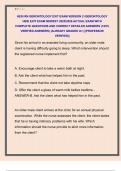 HESI RN GERONTOLOGY EXIT EXAM VERSION 2 &sol;GERONTOLOGY  HESI EXIT EXAM NEWEST 2025&sol;2026 ACTUAL EXAM WITH  COMPLETE QUESTIONS AND CORRECT DETAILED ANSWERS &lpar;100&percnt;  VERIFIED ANSWERS&rpar; &vert;ALREADY GRADED A&plus;&vert; &vert;&vert;PROFESSOR  VERIFIED&vert;&vert;