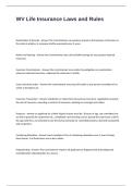 WV Life Insurance Laws and Rules Test Questions and Answers