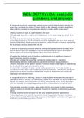  WGU D677 Pre OA  complete questions and answers
