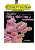 TEST BANK FOR TALARO'S FOUNDATIONS IN MICROBIOLOGY&comma; 12TH EDITION BY BARRY CHESS AND KATHLEEN PARK TALARO &vert; ALL CHAPTERS VERIFIED QUESTION AND ANSWERS WITH RATIONALES &vert; UPDATED 2025&sol;2026 &vert; GRADED A&plus;