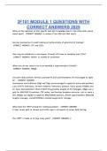 3F151 MODULE 1 QUESTIONS WITH CORRECT ANSWERS 2025