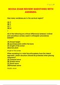 NCCSA EXAM REVIEW QUESTIONS WITH  ANSWERS&period; 