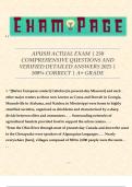 APUSH ACTUAL EXAM &vert; 250 COMPREHENSIVE QUESTIONS AND VERIFIED DETAILED ANSWERS 2025 &vert; 100&percnt; CORRECT &vert; A&plus; GRADE   