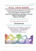 Test Bank for Community &amp; Public Health Nursing Evidence for Practice 3rd edition By Rosanna DeMarco&semi; Judith Healey-Walsh 9781975111694 Chapter 1-25 &vert; Complete Guide A&plus;