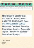Microsoft SC-200 Exam Questions - Prepare for the Actual SC-200 Exam &lpar;Latest 2025&sol;2026 Update&rpar; 100 Comprehensive Q&A with Detailed Explanations