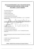 TEXAS WASTEWATER CLASS C EXAM TEST BANK&vert; EVERY QUESTION SOLVED &vert; EVERY SCORE SECURED&excl; &vert; LATEST VERSION