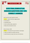 EVOC FINAL EXAM ACTUAL 2025&sol;2026 QUESTIONS AND 100&percnt; CORRECT ANSWERS