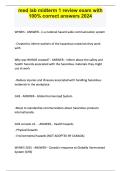 Med lab midterm 1 review exam with 100&percnt; correct answers 2024
