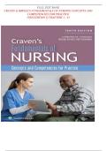 Full TEST BANK &mdash; Fundamentals of Nursing&colon; Concepts and Competencies for Practice &lpar;10th Edition&rpar; by Ruth F&period; Craven&comma; Constance J&period; Hirnle & Christine M&period; Henshaw &mdash; Verified Chapter-by-Chapter NCLEX Questions&comma; Answers & Rationales