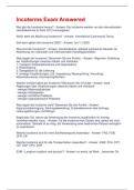 Incoterms Exam Answered