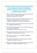COSMETOLOGY PSI EXAM EXAM QUESTIONS  AND ANSWERS &lpar;VERIFIED ANSWERS&rpar;  &lpar;LATEST UPDATE 2025&rpar; UPDATE&excl;&excl; PSI  COSMETOLOGY EXAM
