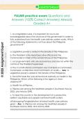 PALMR practice exam Questions and  Answers &lpar;100&percnt; Correct Answers&rpar; Already  Graded A&plus;
