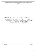 Test Bank for International Financial Management (9th Edition) by Cheol Eun, Bruce Resnick & Tuugi Chuluun | Complete Chapters | Latest Verified A+ Edition