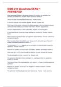 BIOS 214 Woodman EXAM 1 ANSWERED
