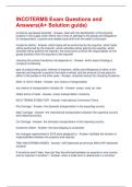 INCOTERMS Exam Questions and Answers&lpar;A&plus; Solution guide&rpar;