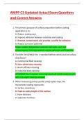 AMPP C3 Updated Actual Exam Questions  and Correct Answers 
