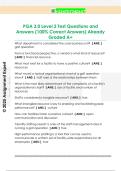 PGA 3.0 Level 2 Test Questions and  Answers (100% Correct Answers) Already  Graded A+
