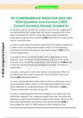 PN COMPREHENSIVE PREDICTOR 2023 with  NGN Questions and Answers &lpar;100&percnt;  Correct Answers&rpar; Already Graded A&plus; 