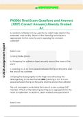 PN3006 Final Exam Questions and Answers  &lpar;100&percnt; Correct Answers&rpar; Already Graded  A&plus; 