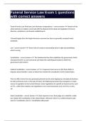 Funeral Service Law Exam 1 questions with correct answers