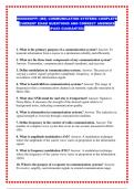 MISSISSIPPI &lpar;MS&rpar; COMMUNICATION SYSTEMS COMPLETE CURRENT EXAM QUESTIONS AND CORRECT ANSWERS &lpar;PASS GUARANTEE&rpar;