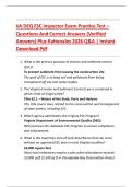 Bundle for VA DEQ ESC Inspector Exam Practice Test Questions And Correct Answers &lpar;Verified Answers&rpar; Plus Rationales 2026 Q&A &vert; Instant Download Pdf