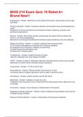 BIOS 214 Exam Quiz 10 Rated A&plus; Brand New&excl;&excl;
