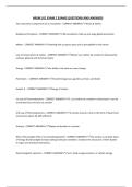 NRSM 101 EXAM 2 EXAMS QUESTIONS AND ANSWERS