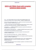 SOCI LAC FINAL Exam with complete solutions latest version