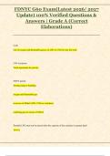 FDNYC G60 Exam&lpar;Latest 2026&sol; 2027  Update&rpar; 100&percnt; Verified Questions &  Answers &vert; Grade A &lpar;Correct  Elaborations&rpar;