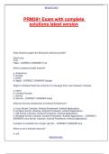 PRM391 Exam with complete solutions latest version&period;