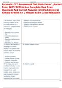 Paramedic CCT Assessment Test Bank Exam Recent  Exam 2025&sol;2026 Actual Complete Real Exam  Questions And Correct Answers &lpar;Verified Answers&rpar;  Already Graded A&plus; &sol; Newest Exam &sol;Just Released&excl;&excl; 