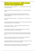 Medical Gas Questions 100&percnt; Correct Answers New Update 2025