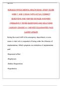 NUR4525 Psychiatric Mental Health Nursing Exam Guide & Practice Questions