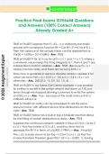 Practice Final Exams ISYE6644 Questions  and Answers &lpar;100&percnt; Correct Answers&rpar;  Already Graded A&plus; 