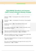 PSAT&sol;NMSQT Questions and Answers  &lpar;100&percnt; Correct Answers&rpar; Already Graded  A&plus;