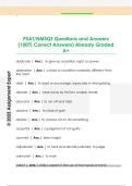PSAT&sol;NMSQT Questions and Answers  &lpar;100&percnt; Correct Answers&rpar; Already Graded  A&plus; 