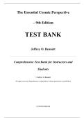 Test Bank for The Essential Cosmic Perspective&comma; 9th Edition  by Jeffrey O&period; Bennett&comma; Chapters 1-24 & S 1-4