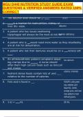 WGU D440 NUTRITION STUDY GUIDE EXAM QUESTIONS & VERIFIED ANSWERS RATED 100&percnt; CORRECT