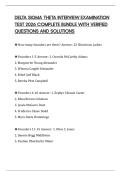 DELTA SIGMA THETA INTERVIEW EXAMINATION TEST 2026 COMPLETE BUNDLE WITH VERIFIED QUESTIONS AND SOLUTIONS