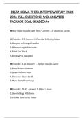 DELTA SIGMA THETA INTERVIEW STUDY PACK 2026 FULL QUESTIONS AND ANSWERS PACKAGE DEAL GRADED A&plus;